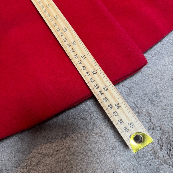 Vintage Wrubels 100% Virgin Wool Button Down‎ Coat Red - Picture 14 of 14